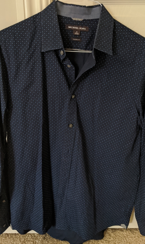 Michael Kors Tailored Fit Dress Shirt Button Down